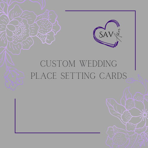 Custom Wedding Place Cards