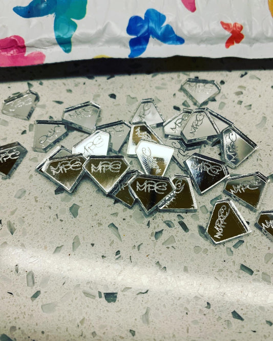 Custom product tags, acrylic product tag, acrylic gem product tag